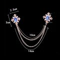 Party vintage shirt accessories for adults tassel chain women brooch men collar pins lapel pin buckle pin badge. 