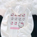 Sanrio Anime Cute Printed Hoodies Women Cartoon Hello Kitty Y2k Korean Students Loose Sweatshirt Fashion Sweet Cardigan Clothing.