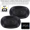 2pcs 4*6 Inch 280W Car HiFi Coaxial Speaker Vehicle Door Auto Audio Music Stereo Full Range Frequency Speakers.
