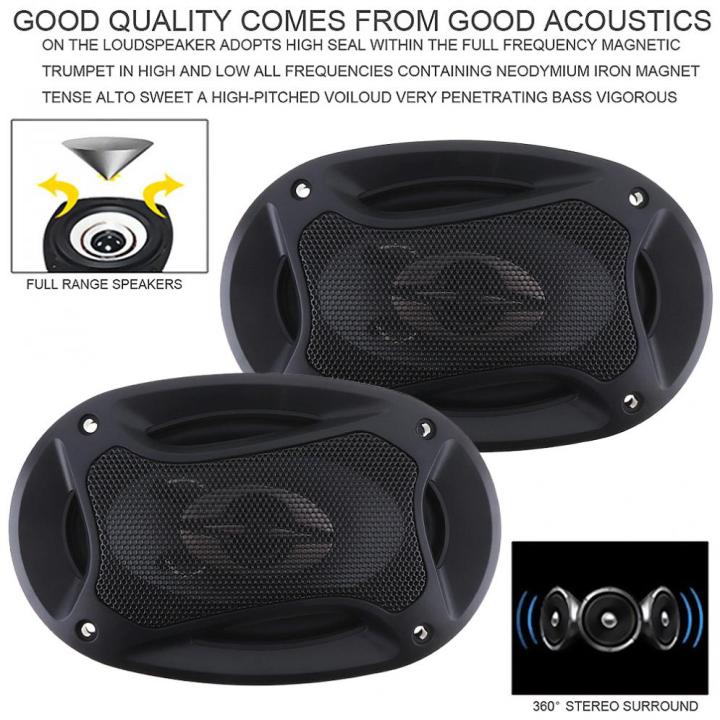 2pcs%204*6%20Inch%20280W%20Car%20HiFi%20Coaxial%20Speaker%20Vehicle%20Door%20Auto%20Audio%20Music%20Stereo%20Full%20Range%20Frequency%20Speakers%20-%20Image%204