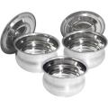 Stainless Steel Cooking hari With Lid/ Serving Bowl/ Mini Hari Set- Gas Chula & Induction Friendly: 750ml -1000 ml. 