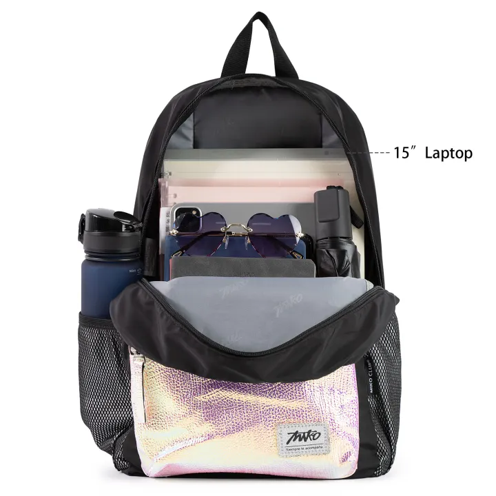 Holographic%20Fashion%20LoveHeart%20Backpack%20Glitter%20Waterproof%20Daypack%20College%20School%20Bag%20Travel%20Gift%20For%20Girls%20Wonmen%2016''-Grey%20-%20Image%206
