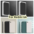 Original For Redmi 6A Silicone Full Cover Case Classic Simple Solid Color Phone Case Cover.