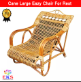 CANE Large Eazy Chair For Rest - RATTAN Handicrafted Resting chair with reclining ( Cane And Craft ). 