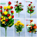Artificial Flower Bunch 14inc long, Mini Flower Stick, Flower stick without vases. 