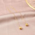 1 Pair Hot Selling Ball Sui Suta Earrings 24K Gold Water Drop Set H1 Pendant Eardrop Versatile Personality Autumn Retro Kaner Dul Popular Jewelry Accessories Birthday Wedding Engagement Bridal Party Unique Gift Item for Ladies Gold/Silver Color. 
