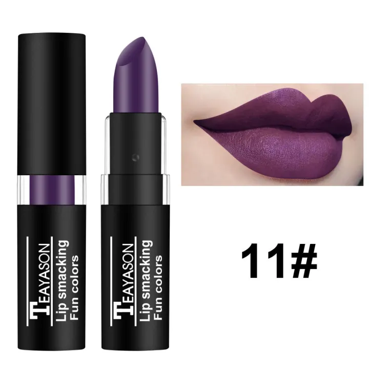 12%20Color%20Lipstick%20Waterproof%20Long%20Lasting%20Cosmetic%20Black%20Blue%20Purple%20Green%20Matte%20Make%20Up%20Lip%20Gloss%20Makeup%20Red%20Lipstick%20-%20Image%202