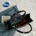 Disney Mickey New Women's Handbag Luxury Brand Fashion Women's Bag Cartoon Embroidery Large Capacity Travel Storage Handbag. 