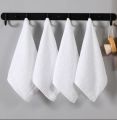 100% Cotton Soft Face Towel White - 30cm x 30cm.