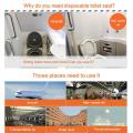 (10 pieces)Portable Disposable Paper Toilet Seat Covers for Travel,Waterproof Antimicrobial Maternal Disposable Toilet Mat.