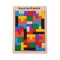 Colorful Wooden Tangram Brain Teaser Puzzle Toys Tetris Game Preschool Magination Intellectual Educational Kid Toy Brain Storm.