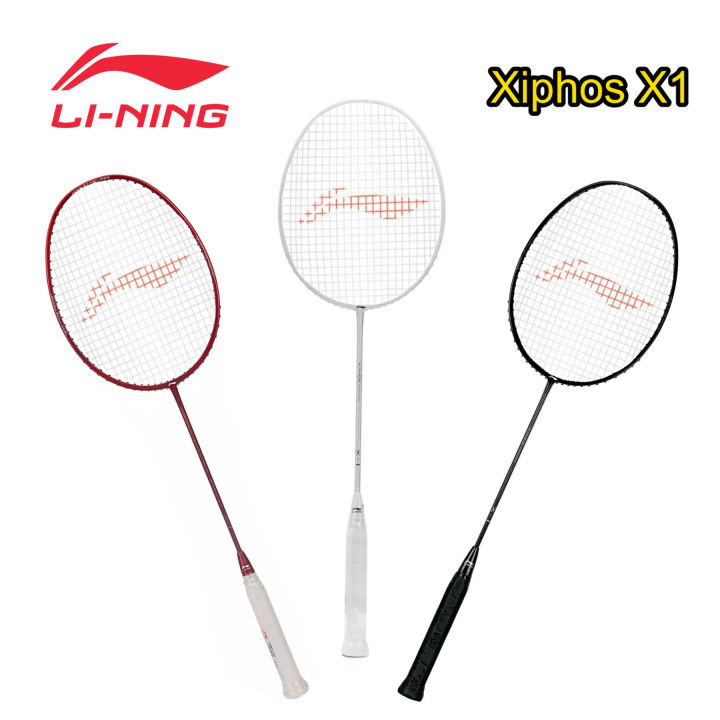 LINING Xiphos X1 Strung Badminton Racket Frame with Strings Attached Li-Ning Bat