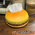 Hamburger Shaped Tissue Box Creative Burger Resin Napkin Holder Case Paper Box Container HomeTable Decoration Storage Boxes. 