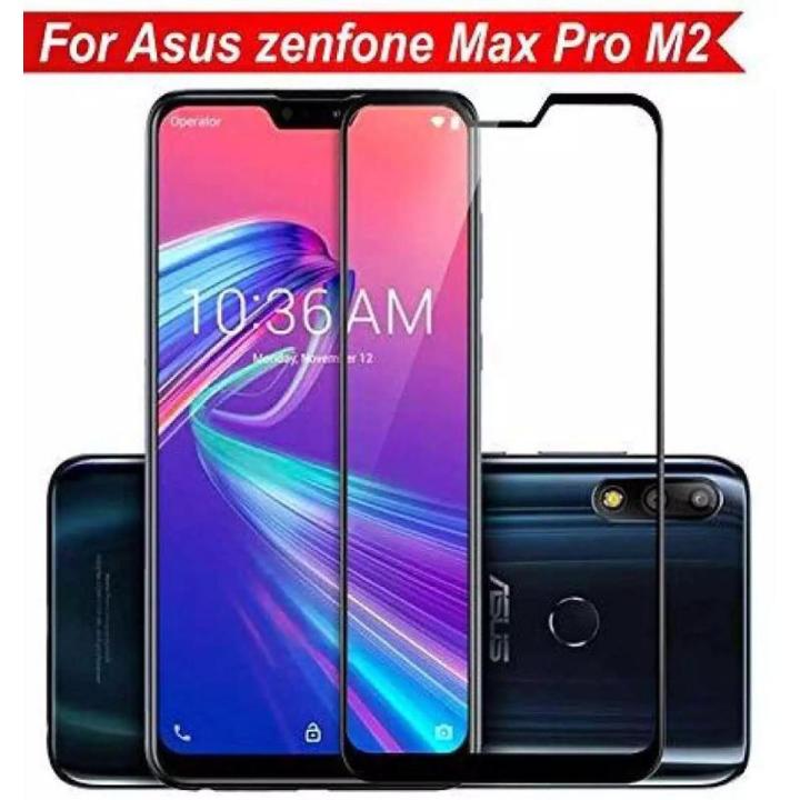 Asus zenphone max Pro m2 Tempered Glass Cover Full Size HD+ 9D 9H Screen Protector