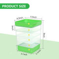Bean Seed Germination Kit, Micro-Green Plant Growing Tray, Drain Tray, Four-Tier Stackable Sprout Growing Kit Easy to Use. 