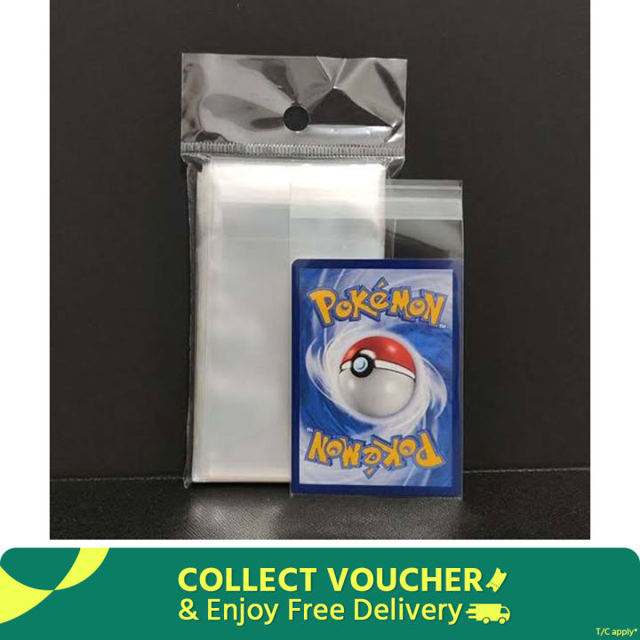 Pokemon Card Protective Poly Bag cellophane card protectors sleeves ...