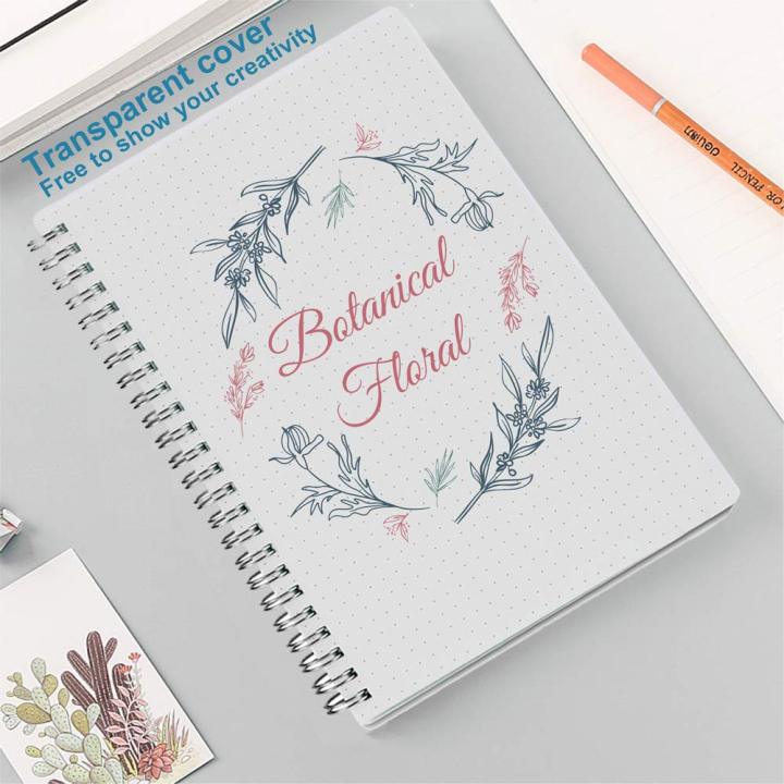 Papertree%20Dotted%20Spiral%20%20Notebook%20Black%20Cover%20off%20white%20Paper%20Wirebound%20-%20Image%204