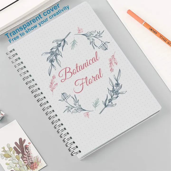 Papertree%20Dotted%20Spiral%20%20Notebook%20Black%20Cover%20off%20white%20Paper%20Wirebound%20-%20Image%204