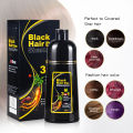 100ml/500ml Hair Dye Shampoo 3in1 Darkening Hairs Instant Gray To Black Polygonum Multiflorum Natural Coloing Cover for Women. 