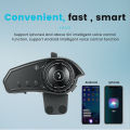 Motorcycle Helmet Headset Bt35 Bluetooth-compatible 5.0 800mah Battery Hands-free Wireless Headphones Waterproof. 