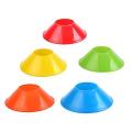 10Pcs Football Cross Training Track Disc Cones - Essential Safety Equipment For Sports Practices.