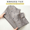 New Men's Underwear Cotton U Convex Design Mid-Waist Combed Cotton Loose Boxer Printed Breathable Boxers Tide.