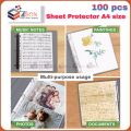 Sheet Protector A4 size Transparent 25 pcs or 100 pcs. 