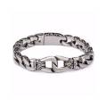 Stainless Steel Bracelet For Men - Silver.