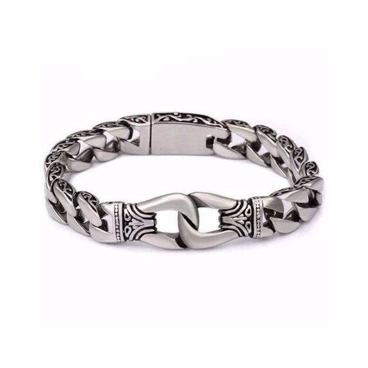 Stainless Steel Bracelet For Men - Silver