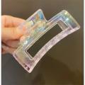 YHomU Hair Claw Clips Large 1 PCS Simple Transparent Big Decorative Dainty Hair Catch Barrettes for Women Girls. 