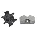 Water Pump Impeller for Yamaha with Fit for Yamaha Outboard Lower Unit Gearbox Anode 6L5-45251. 