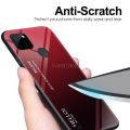 Vantime for Realme C21Y / Realme C25Y Case Gradient Phone Back Hard Glass Cover. 