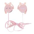 Cute Rabbit Earphone 3.5MM Wired With Cartoon Microphone for Girls. 