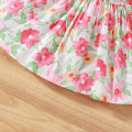 Summer New Baby Girl Dress Bubble Sleeves Square Neck Bow Summer Birthday Party Dress Sweet Princess Dress (0-3 Year Old Girl). 