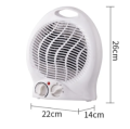 Bushra Electric Room Heater 2000w- White.