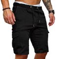 2023 Summer New Men's Casual Fashion Lace Up Shorts Elastic Waist Sports Shorts Men's Cargo Pants. 