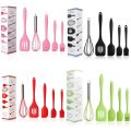 Silicone Spatula Set, 5 Piece Non-Stick Heat Resistant Silica gel Spatula Set Heat-Resistant Spatula Kitchen Utensils Set for Cooking. 