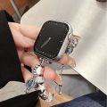 Suitable for Huawei Apple Watch strap applewatchS8 niche high-end women's small fragrance Pandola bracelet. 