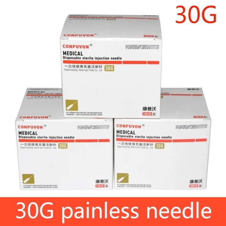 【Sooledead】(NEW)painless small needle 13mm 4mm 30G micro-plastic injection cosmetic sterile needle tool 100pcs