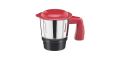 Bajaj Ruby 800-Watt Mixer Grinder with 3 Jars (White/Red). 