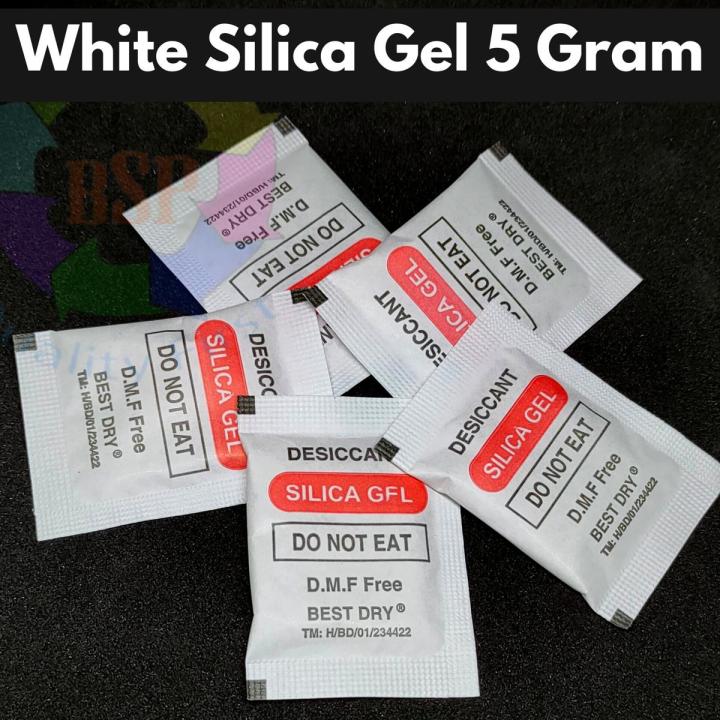 White Silica Gel 5g - 100 Packets: Quality Moisture Absorption in Eye-Catching Packets - Protect Your Valuables