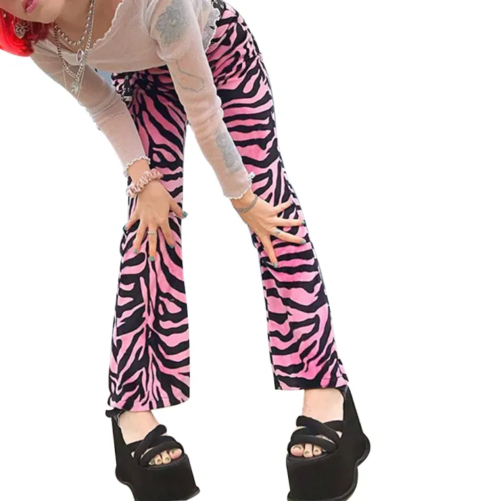 Women%20Straight%20Pants,%20Zebra%20Animal%20Pattern%20Loose%20Show%20Leg%20Length%20Color%20Block%20Casual%20Spring%20Clothing%20-%20Image%206