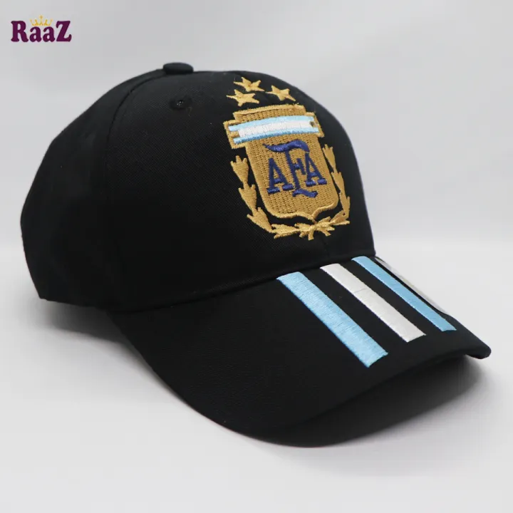 Black%20Argentina%20Three%20Star%20Embroidered%20AFA%20Logo%203-Stripe%20Cap%20-%20Image%206