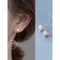 14k Flower Hoop Earings for Women Hikaw Silver Earrings Gold Non Tarnish Hypoallergenic earings for kids. 