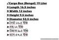 Cargo Box/Storage Box/Storage Basket (Bengal) 19 Liter.