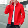 FGN Men's Coat Spring and Autumn Youth Aodale Cotton Trendy Casual Jacket Men's Korean Stand Collar Cardigan Sweater. 