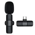 K9 Wireless Dual Microphone Professional Lapel Lavalier Microphone type C with noise Cancellaion micro phone.