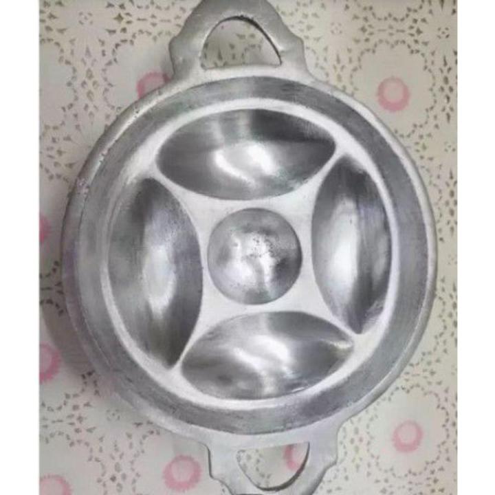 Aluminium Shaj for Baking Chitoi Pitha 5 in 1- (1 Piece Pan