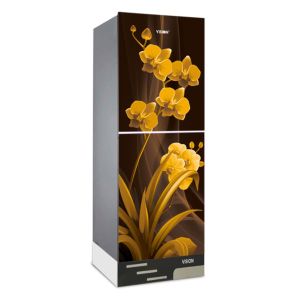 VISION Glass Door Refrigerator RE-238 Liter Pansy Fancy Bottom Mount - 739092 With Free Delivery