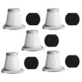 5Pcs/1Set for Midea Handheld Vacuum Cleaner SC861 SC861A Accessories Haipa Filter HEPA Filter.